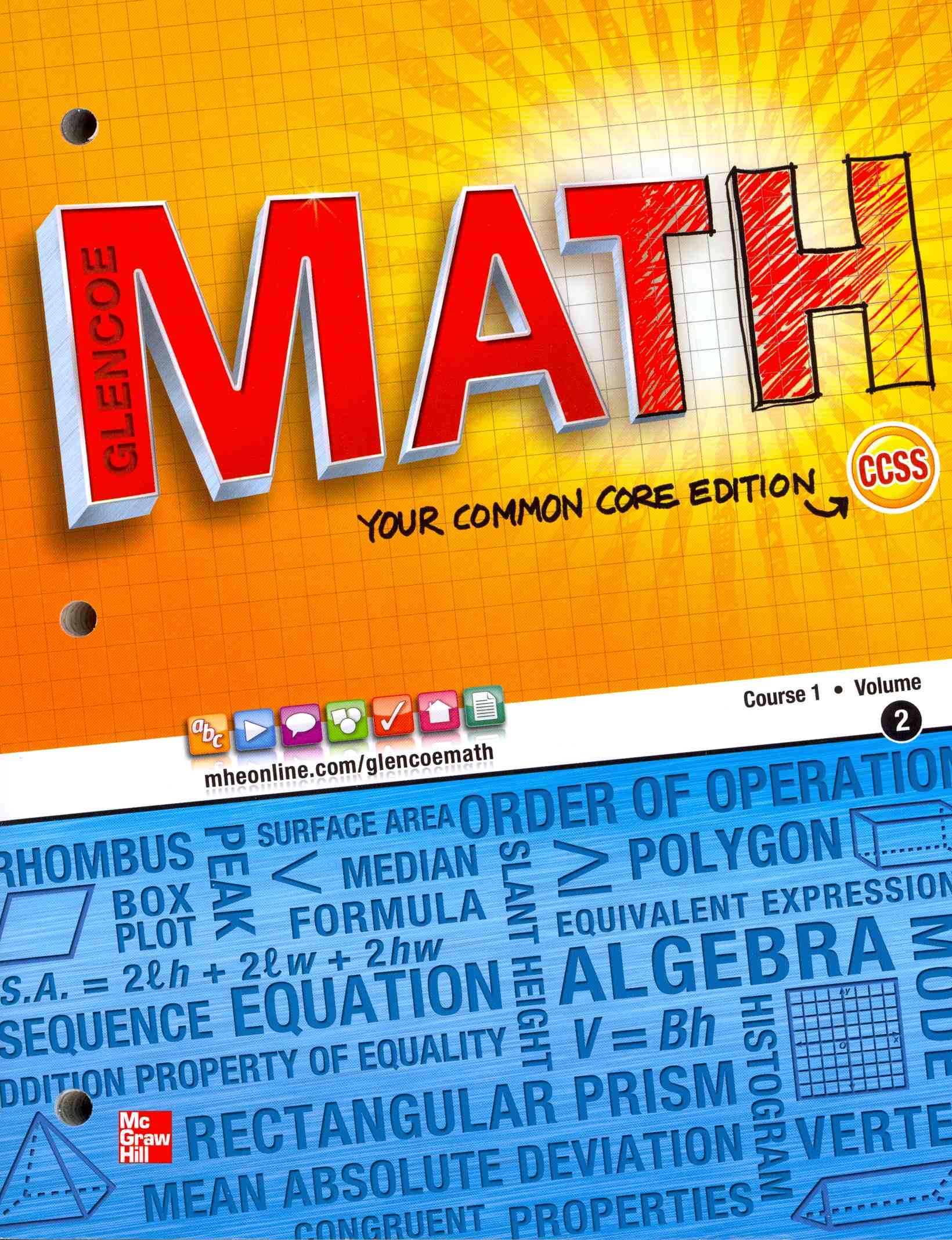 Glencoe Math, Course 1, Student Edition, Volume 2 by McGraw-Hill